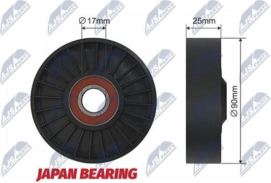 Tensioner Pulley, V-ribbed belt RNK-PL-002