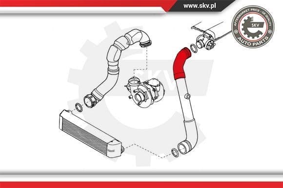 Charge Air Hose 43SKV057 - image 4