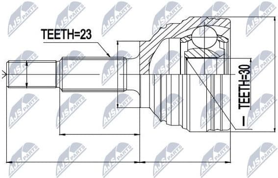 Joint Kit, drive shaft NPZ-RE-023
