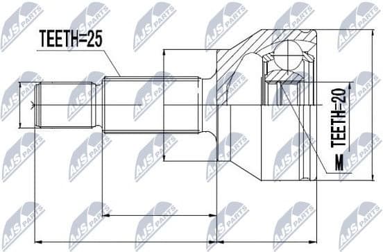 Joint Kit, drive shaft NPZ-FR-013