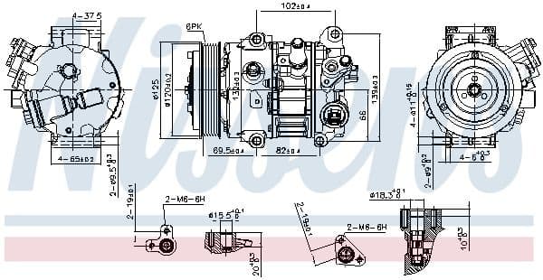 Compressor, air conditioning ** FIRST FIT ** 890803