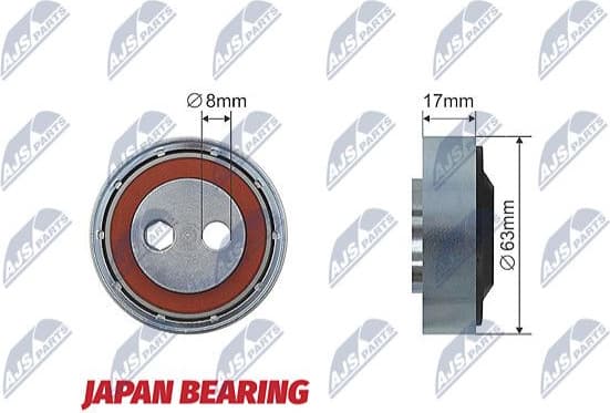 Tensioner Pulley, V-ribbed belt RNK-AU-007