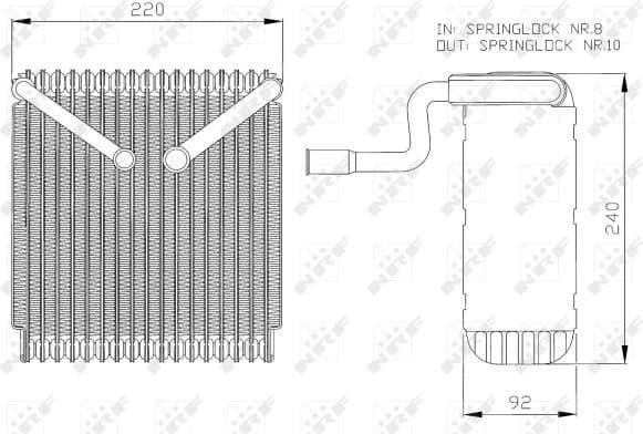 Evaporator, air conditioning EASY FIT 36043 - image 5