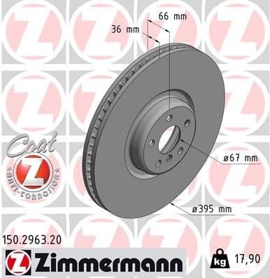 Brake Disc COAT Z 150.2963.20