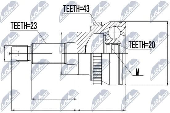 Joint Kit, drive shaft NPZ-SU-031