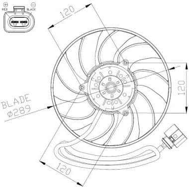 Fan, engine cooling 47946