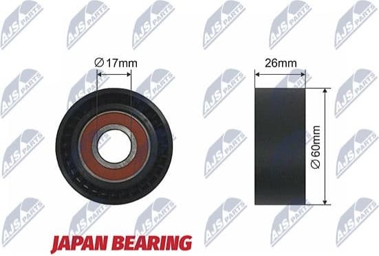 Tensioner Pulley, V-ribbed belt RNK-CT-011