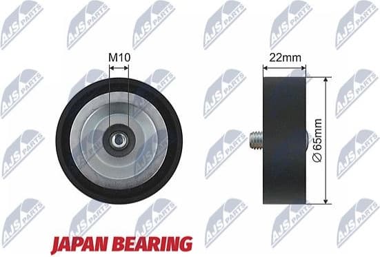 Deflection/Guide Pulley, V-ribbed belt RNK-KA-003