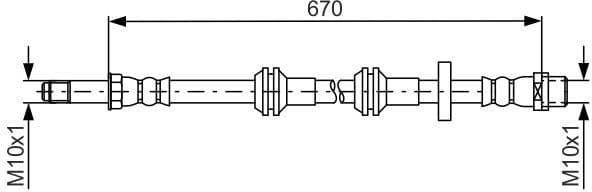 Brake Hose 1 987 481 689