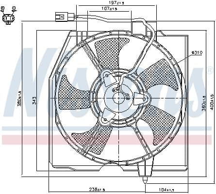Fan, engine cooling 85224