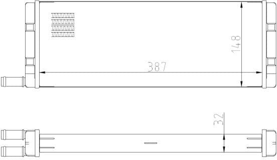 Heat Exchanger, interior heating 54408