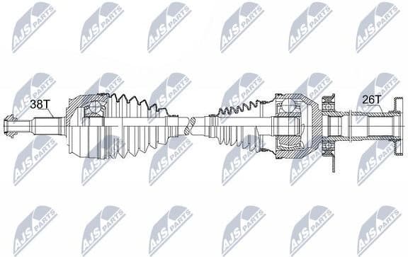 Drive Shaft NPW-VW-103