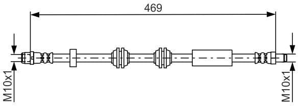 Brake Hose 1 987 481 748 - image 5