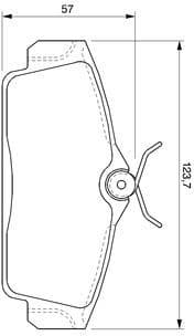 Brake Pad Set, disc brake 0986424781 - image 8