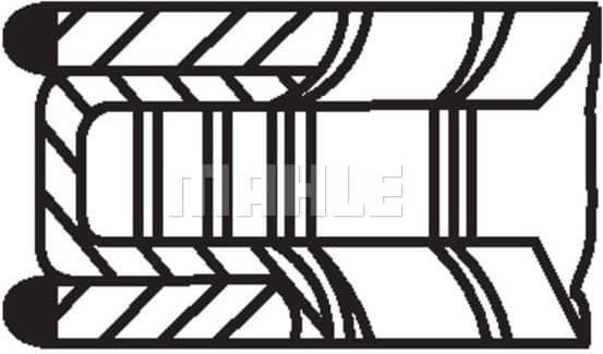 Piston Ring Set 012 23 N0 - image 3