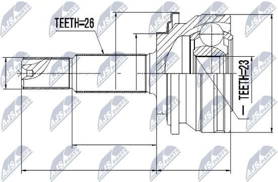 Joint Kit, drive shaft NPZ-TY-079