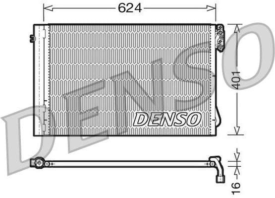 Condenser, air conditioning DCN05011