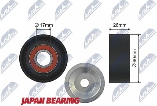 Tensioner Pulley, V-ribbed belt RNK-BM-002A