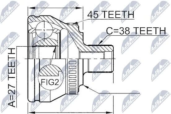 Joint Kit, drive shaft NPZ-AU-047 - image 2