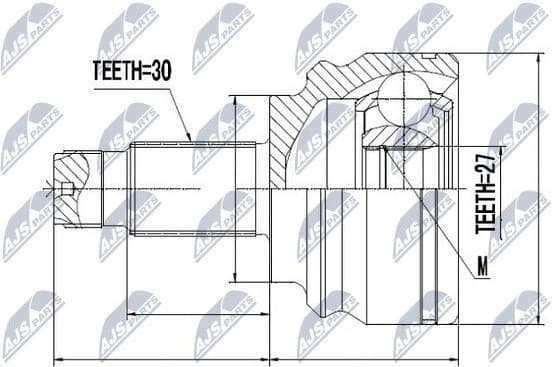 CV joint outer NPZ-BM-001 - image 2