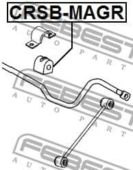 Mounting stabilizer rear ZGS-CH-046F - image 2