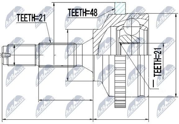 Joint Kit, drive shaft NPZ-PE-017