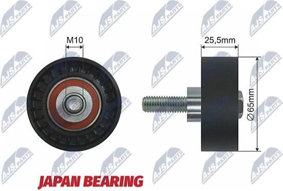 Deflection/Guide Pulley, V-ribbed belt RNK-FT-009
