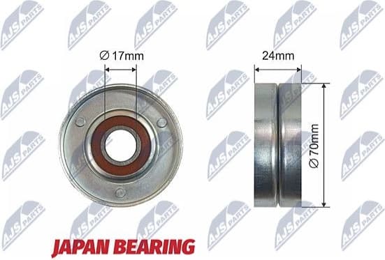Tensioner Pulley, V-ribbed belt RNK-AU-008