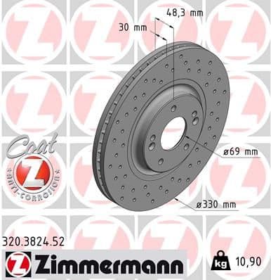 Brake Disc SPORT BRAKE DISC Z 320.3824.52