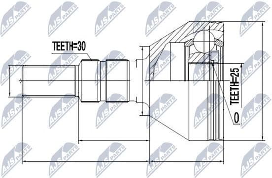 Joint Kit, drive shaft NPZ-PL-020