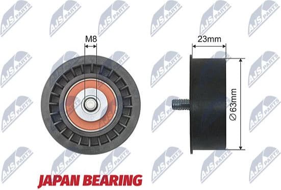 Deflection Pulley/Guide Pulley, timing belt RNK-PL-019
