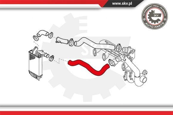 Charge Air Hose 43SKV083 - image 3