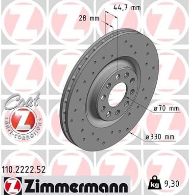 Brake Disc SPORT BRAKE DISC Z 110.2222.52