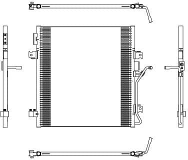 Condenser, air conditioning EASY FIT 350188