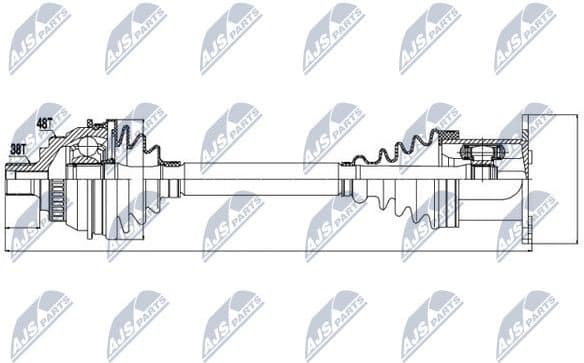 Drive shaft complete NPW-VW-036 - image 2