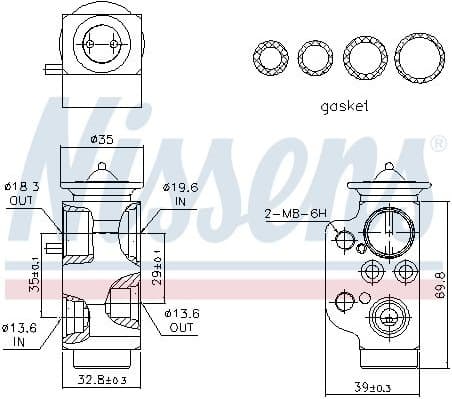 Expansion Valve, air conditioning ** FIRST FIT ** 999320 - image 6