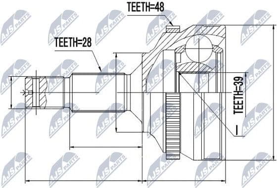 Joint Kit, drive shaft NPZ-PE-023