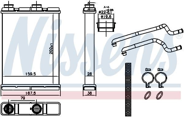 Heat Exchanger, interior heating ** FIRST FIT ** 707202 - image 7