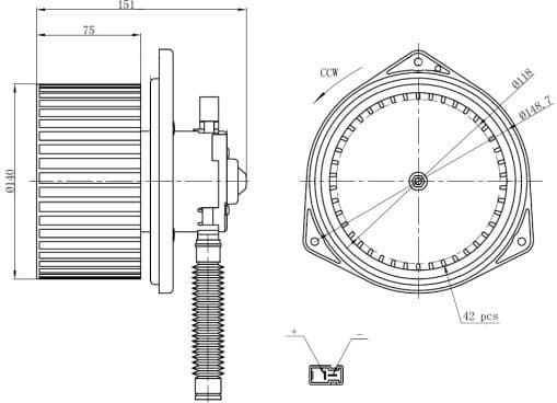 Interior Blower EASY FIT 34286