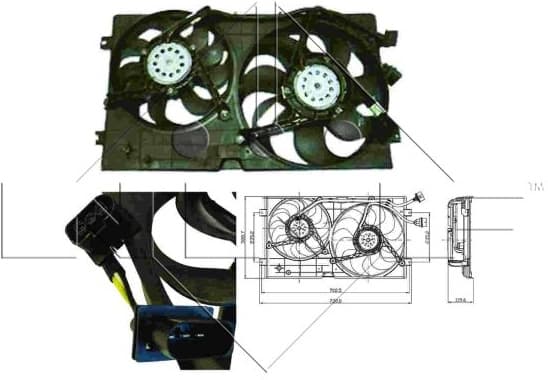 Fan, engine cooling 47403