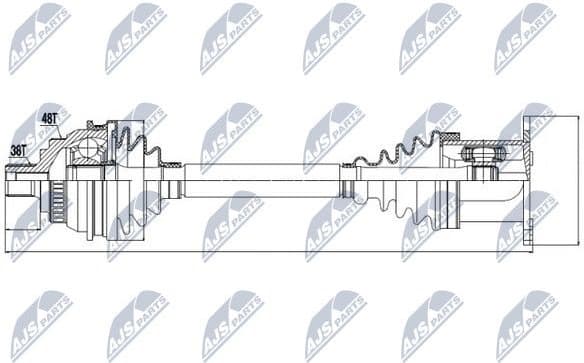 Drive Shaft NPW-VW-037