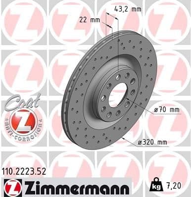 Brake Disc SPORT BRAKE DISC Z 110.2223.52