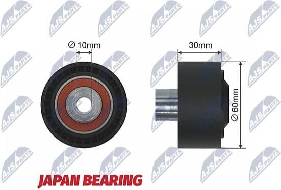 Deflection/Guide Pulley, V-ribbed belt RNK-CT-024
