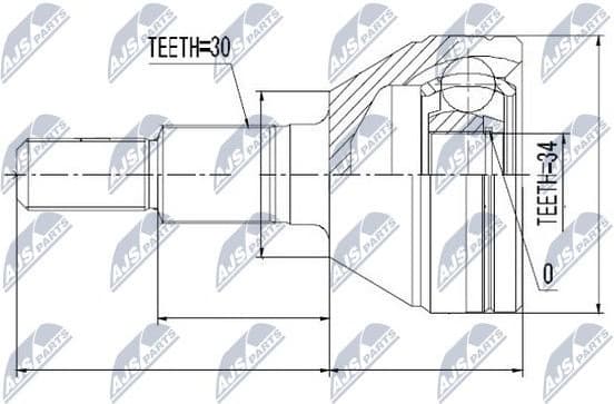 CV joint outer NPZ-DW-006 - image 2