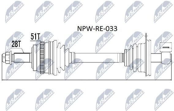 Drive Shaft NPW-RE-033