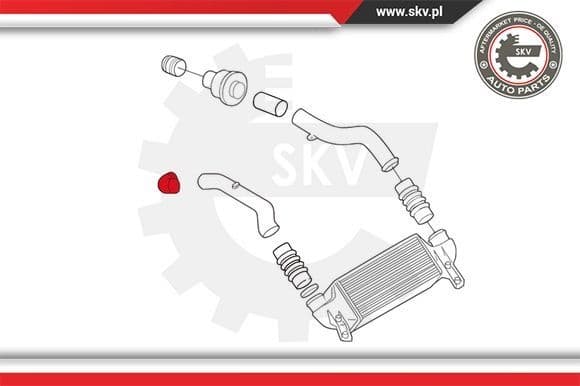 Charge Air Hose 43SKV058 - image 3