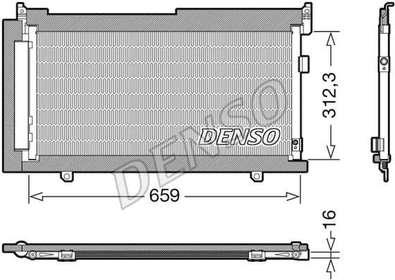 Condenser, air conditioning DCN36006