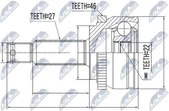 Joint Kit, drive shaft NPZ-KA-308