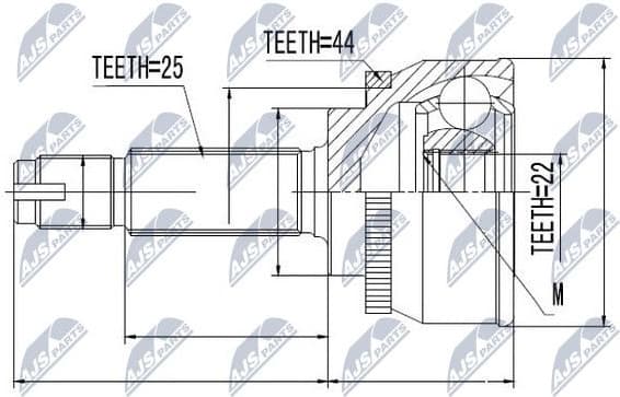 Joint Kit, drive shaft NPZ-HY-539