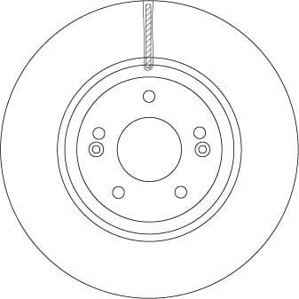 Brake Disc TRW SINGLE DF6545S